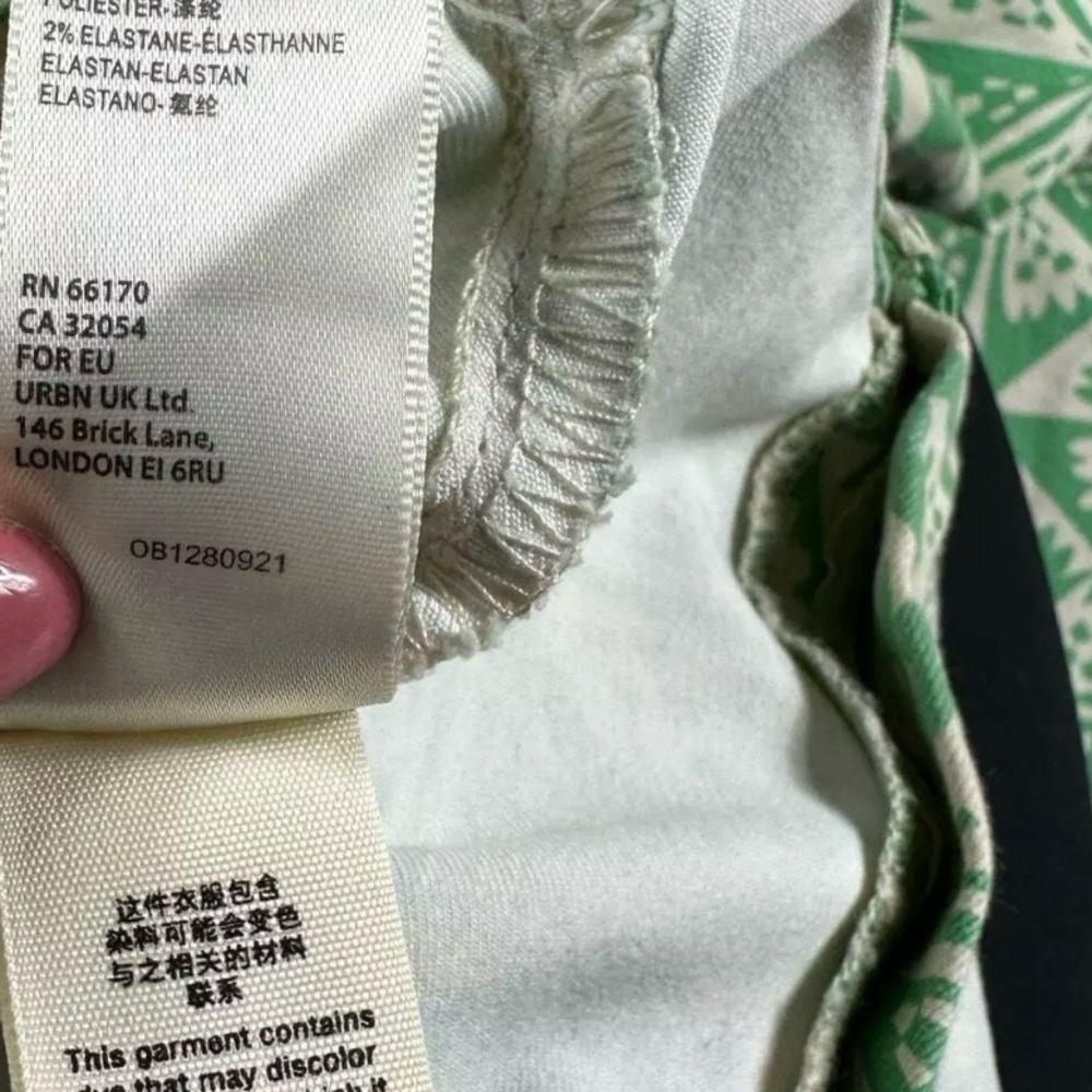Free People Youthquake in coveted Geometric Green size 27 - Picture 11 of 11